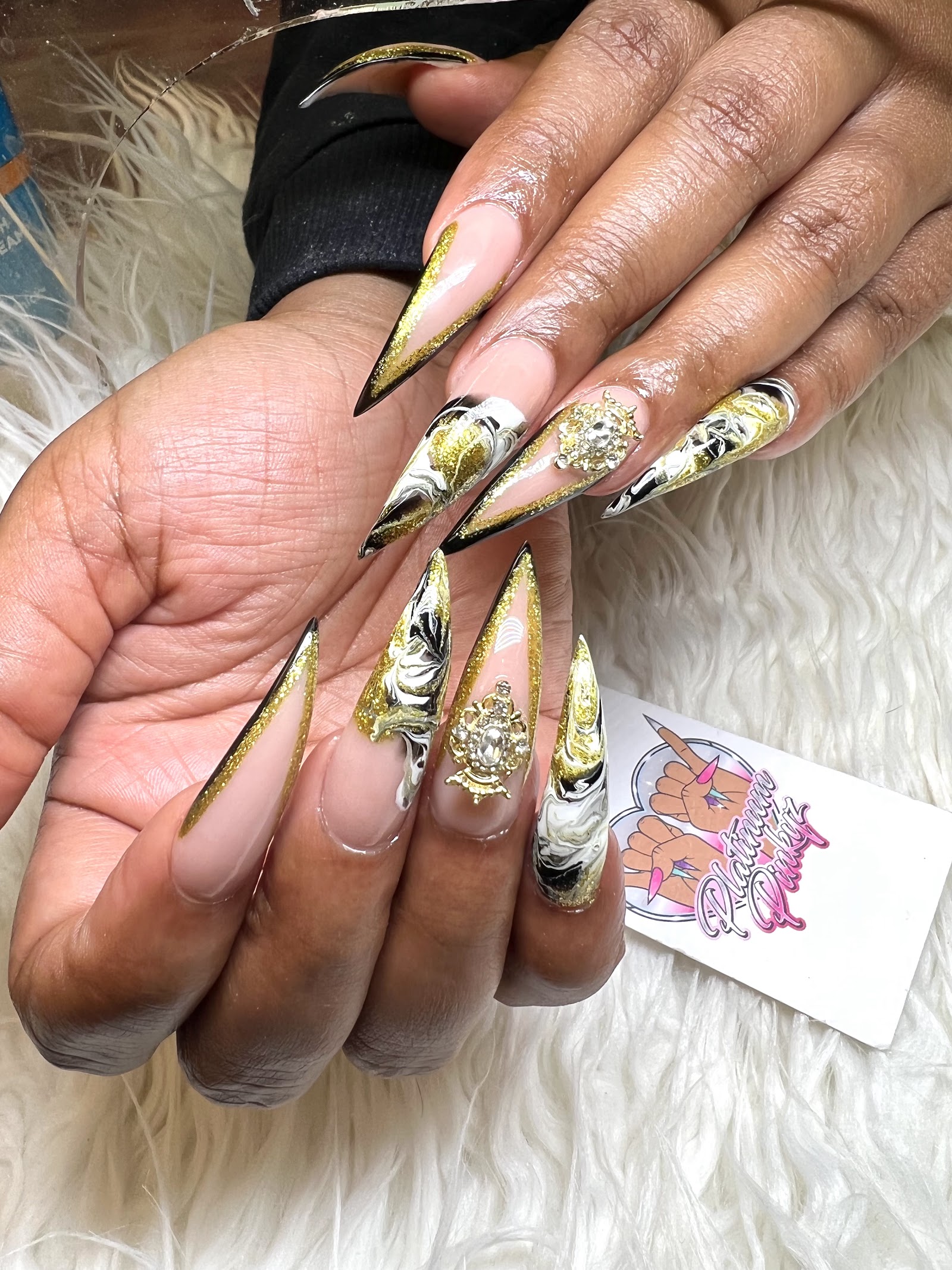 Platinum Pinkyz nail work in East Point, Georgia